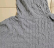 优衣库女装可机洗纽花针织连帽套头衫/25秋冬新款478871 06 铅灰色 2XL /165/100 实拍图