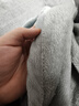 洁丽雅新品A类高克重牛奶绒双面绒毛毯KJ毯-绅士灰2*2.3 实拍图