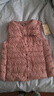 无印良品（MUJI）女式 轻量羽绒便携式 背心 马甲马夹女款冬季内胆保暖女装 烟熏粉色 S (155/80A) 实拍图