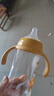 安配 贝亲宽口径奶瓶把手吸管重力球手柄适用于贝亲2/3代宽口奶瓶配件 黄色把手（适配贝亲第3代奶瓶） 实拍图