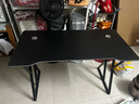 初学者  电脑桌台式家用电竞桌椅套装办公桌简约书桌游戏桌书房写字桌子 子夜黑120*60-电竞纹路 实拍图