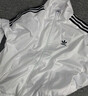 adidas情侣款复古风梭织立领夹克外套男女秋季阿迪达斯官方三叶草   亮白   2XL 实拍图
