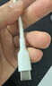 贝尔金（BELKIN）双Type-C数据线 240W快充 CtoC电源线 苹果电脑MacBook 480Mbps快传 1米编织款 白色 CAB025 实拍图