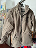 花花公子（PLAYBOY）加绒加厚外套男士秋冬款中长款风衣新款连帽保暖休闲百搭棉衣夹克 卡其色 加绒 2XL 实拍图