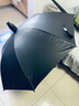 雨航（YUHANG）碳纤维高尔夫双人8骨雨伞半自动直柄伞男女商务伞 黑色 实拍图