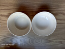 奶油风碗碟套装新款家用高颜值陶瓷餐具碗盘筷子轻奢耐高温 4.5英寸美式碗奶油色2只装 2件套 实拍图