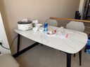 京东京造家居月星岩板餐桌 现代简约时尚客厅家用饭桌 1桌4椅1.4M国家补贴 实拍图
