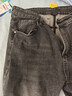 真维斯（Jeanswest）王一博代言牛仔裤男秋冬新款天丝舒适修身直筒高端潮牌休闲裤子男 黑灰+深蓝【天丝厚款组合】 34 码(2尺7) 【建议150-160斤】 实拍图