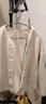 优衣库女装男装仿羊羔绒摇粒绒休闲开衫长袖宽松外套冬新款479616 01 乳白色 XL /165/92A 实拍图
