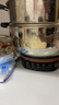 惠当家（Hui Dang Jia）电锅多功能电热锅电炒锅家用电蒸锅一体电煮锅加厚304不锈钢电火锅G08-30国家补贴 实拍图