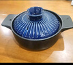 美厨（MAXCOOK）陶瓷煲砂锅 汤锅炖锅养生煲 手工彩釉耐干烧 2.8L蓝MCTC3293 实拍图