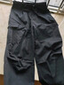 骆驼（CAMEL）机能工装降落伞裤中性抽绳束脚阔腿裤 733CAYL6016 幻影黑 M 实拍图