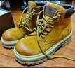 骆驼（CAMEL）【山丘】经典大黄靴户外工装马丁靴 L23W076065R 土黄（绒里） 38 实拍图