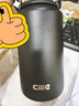 希乐（cille）大容量保温杯户外运动便携水杯男女316不锈钢大号商务茶杯黑色 实拍图
