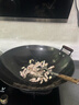 陆铁陆川铁锅生铁铸铁锅加厚家用炒菜锅无涂层不粘锅燃气适用大铁锅 双耳圆底 50cm （带盖铲）已开锅 实拍图