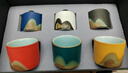 苏氏陶瓷（SUSHI CERAMICS）手绘釉画彩茶杯千里江山六色功夫茶杯节日伴手礼茶具 实拍图