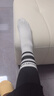 俞兆林5双袜子女士中筒袜条纹高帮长筒袜春夏季运动ins潮袜外穿配鲨鱼裤 实拍图