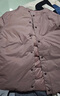 MUJI女式轻量羽绒便携式无领夹克羽绒服女款长袖25年冬季女装外套轻薄 深棕色 M （160/84A） 实拍图