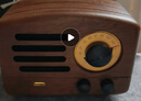 猫王收音机猫王音响 猫王小王子无线便携式蓝牙音箱复古迷你小音响家用原木质收音机情人节礼物 胡桃木 实拍图