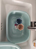 加厚长方形塑料洗脸盆家用大号洗衣洗菜盆婴儿洗澡盆学生宿舍脸盆 【中号+大号】蓝色 实拍图