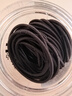 优家（UPLUS）皮筋头绳【100根】发绳发圈高弹力橡皮筋扎头发皮套发饰黑色 实拍图