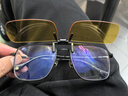 趣行上翻式夹片墨镜 夜用驾驶镜防远光灯炫目 骑行近视镜夹片 黄色 实拍图