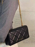 CHARLES&KEITH质感菱格链条小方钱包女包包女包生日礼物CK6-10680924 Black黑色 XS 实拍图