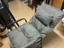 舒客艺家  电脑椅懒人沙发椅家用椅子舒适可调办公椅小户型可躺靠背椅沙发 灰色双层加厚+抱枕单椅 实拍图