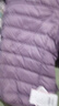 鸭鸭（YAYA）佟丽娅同款秋冬轻薄羽绒服女冬装短款鸭绒轻型薄款女士保暖外套K 浅紫色 3XL (180) 实拍图