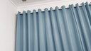 未来式窗帘罗马杆一整套卧室飘窗窗帘遮光客厅2025新款带杆高级感免打孔 静谧蓝-送罗马杆（当天发货） 适用墙宽1.1-1.6m【帘高1.8m】双开 实拍图
