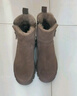 达芙妮雪地靴女冬季加绒加厚保暖短靴东北大棉鞋子 4023608085 棕色 36  实拍图