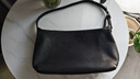 裘真【明星同款】植鞣胎牛皮腋下经典hobo包通勤真皮女包 黑色-小号(胎牛皮版) 小包/大包 实拍图