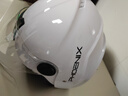 凤凰（Phoenix）新国标A类3C认证电动车摩托车头盔双镜片防雾防风保暖亮白 男女四季通用电瓶车3/4半盔冬季安全帽 实拍图