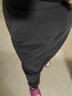 优衣库女装针织廓形长裤快干速干吸汗高腰弯刀镰刀裤479688 08 深灰色 M /160/68A 实拍图