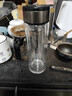 【京东物流配送】高硼硅双层玻璃杯大容量泡茶杯水杯子茶水分离杯 【双层加厚】茶杯350ml1只 实拍图