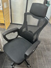 锦汐 电脑椅家用办公椅子靠背人体工学椅学习转椅老板座椅游戏电竞椅 【可后躺】黑框黑网 实拍图