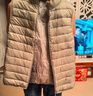 雪中飞经典新款基础舒适轻薄羽绒便捷短款保暖羽绒小马甲轻盈便携舒适 黎蔓卡其|7202-女 S 160/84A 实拍图