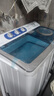 荣事达（Royalstar）洗衣机 10公斤双筒家用宿舍出租房双缸半自动双桶洗衣机大容量甩干机 以旧换新 白色 RP10030J 实拍图