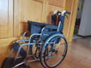 鱼跃 (yuwell)手动轮椅车H062折叠老人轻便免充气铝合金旅行手推代步 实拍图