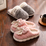 利达妮（TZLDN）买一送一棉拖鞋女士冬季2025新款室内家居一对保暖防滑情侣棉鞋男 粉色+灰色【热卖款】 38-39 女+42-43男 实拍图