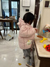 巴拉巴拉童装儿童羽绒服宝宝男女童2025冬装新款婴儿外套保暖上衣泡芙羽绒 粉色小苹果60356-白鸭绒 110 （充绒量93g 适合3-5岁） 实拍图