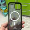 绿联 适用iPhone15手机壳 苹果15磁吸壳 MagSafe保护套 无线充电 防摔抗指纹防磨防震超薄 磨砂黑色 实拍图