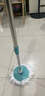 雅高 旋转拖把配件共2拖把头+加粗拖把杆+圆盘吸水拖地神器墩布拖布 实拍图