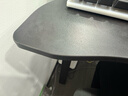 代斯克升降电脑桌升降架站立式工作台办公站立式气动电脑支架办公书桌 豪华气动无极升降—黑色80cm 实拍图