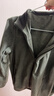 迪卡侬（DECATHLON）摇粒绒外套抓绒衣男保暖户外运动加厚秋绒衣冲锋衣内胆 男款-全拉链-墨绿色 M 实拍图
