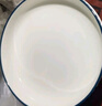 传旗釉下彩陶瓷盘子8英寸4只装陶瓷餐具盘碟菜盘子饭盘深汤盘新白陶瓷 实拍图