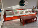 辰娅 实木沙发 胡桃木实木沙发组合现代中式冬夏两用大小户型储物家具 五人位+贵妃榻 实拍图