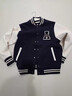优衣库童装男童女童高弹力快干运动茄克外套夹克481378 69 藏青色 140 实拍图
