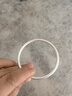 顺庆银楼古法银手镯哑光9999足银男女传承镯子饰品闭口素圈手镯送女友 古法银镯30克-62mm配证书 实拍图