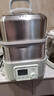 北鼎（Buydeem）电蒸锅 大容量家用蒸锅 炖蒸煮一体多用途锅 智能可视电炖锅 双层定时保温多功能锅不锈钢蒸汽锅 G56A浅杉绿|含二层蒸架+玻璃炖蛊+白盘10L 实拍图